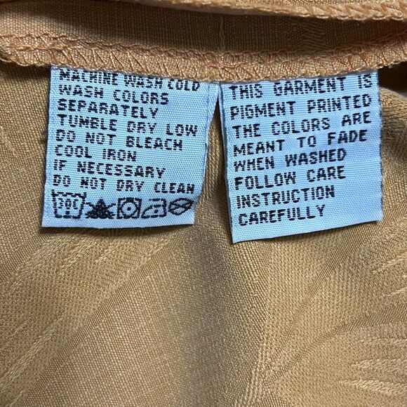 Tommy Bahama 100% Silk Camp Shirt Men's M Orange Button Up Floral Tropical - Picture 14 of 16